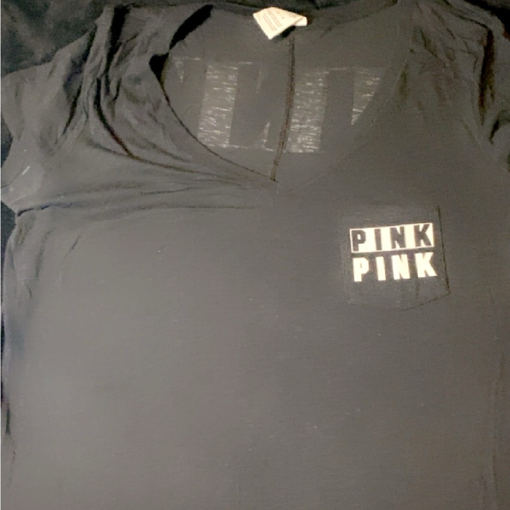 PINK v neck tee